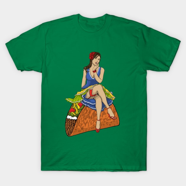 Pinup Taco T-Shirt by Astrablink7